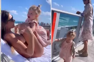 Pampita disfruta de unas vacaciones con su hija Ana: Qu linda tarde de chicas!
