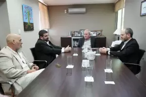 El vicegobernador Dusso  recibi� a autoridades de la masoner�a argentina