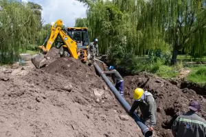 Banda de Varela: ejecutan la primera etapa de las obras para mejorar el servicio de agua potable