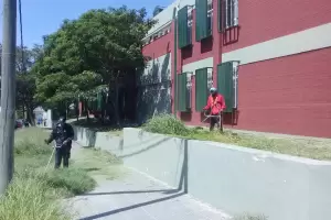 Realizaron reparacin de techos y limpieza en instituciones escolares