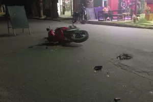 Una motociclista sufri un siniestro vial en Valle Viejo