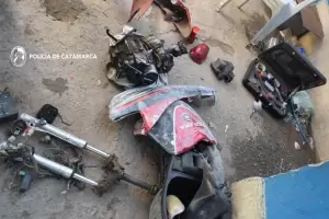 Le robaron la moto en el centro y la Polica la recuper desarmada