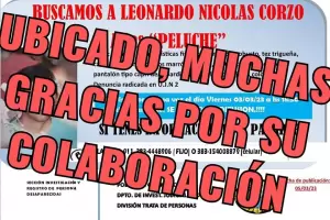 El hombre desaparecido fue encontrado en buen estado de salud