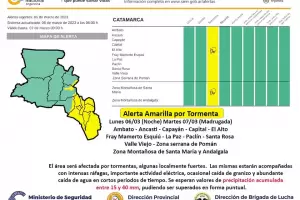 Rige Alerta Amarilla por tormentas fuertes