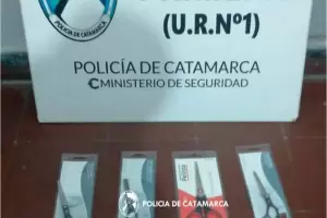 Aprehenden a un hombre por el robo de cuatro tijeras de un comercio