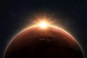 La NASA captur una espectacular puesta de Sol en Marte