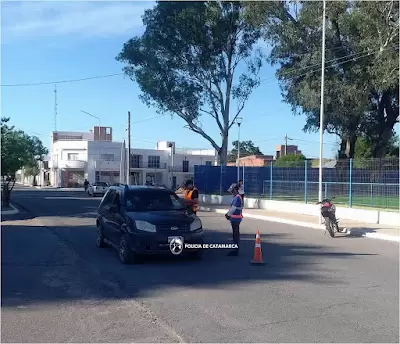 Control vehicular en Recreo, La Paz