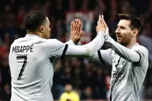 Lionel Messi dibuj un pase magistral en el final del partido y PSG le gan 2-1 al Brest