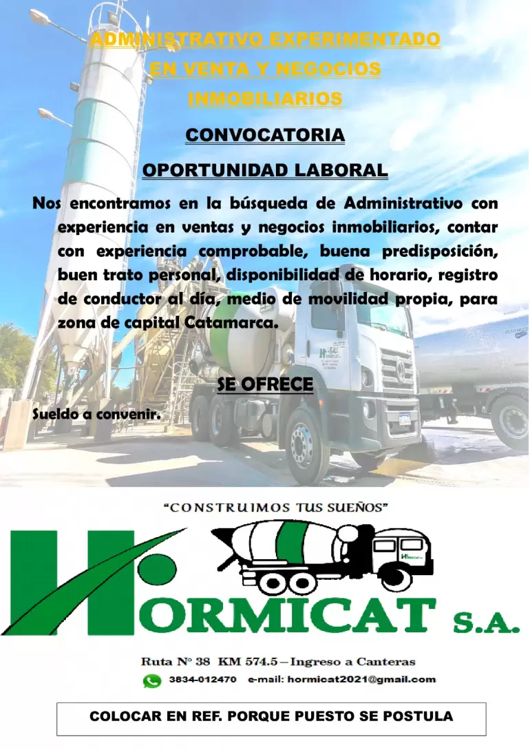 Hormicat SA | Empleos