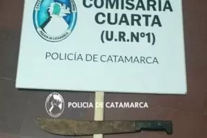Violento agredi con un machete y qued detenido
