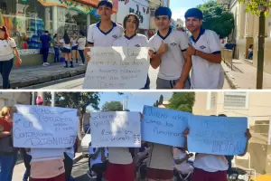 Malas condiciones edilicias: los alumnos dijeron basta y salieron pacficamente a la calle