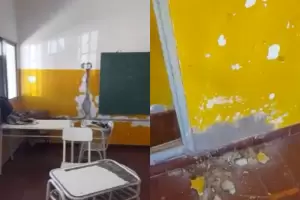 Video viral mostr el mal estado de la infraestructura de una escuela de Fiambal