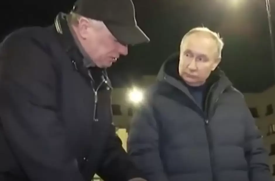 Putin al momento de salir de Rusia y visitar ciudades tomadas de Ucrania