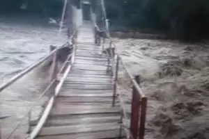 Las lluvias provocaron una impresionante crecida del Ro Ambato