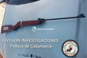 Tras un robo recuperan un celular y secuestran un rifle de aire comprimido