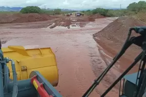 Por la crecida del ro en Tinogasta, pidieron evitar el paso por Ruta provincial n 3