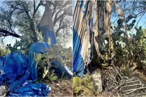 Un globo aerost�tico se incendi� en el aire cerca de las pir�mides de Teotihuac�n y murieron dos personas