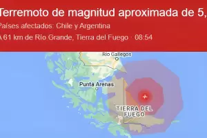 Tierra del Fuego sufri un sismo de 5,2 de magnitud