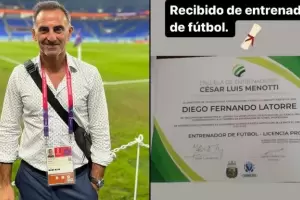 Por segunda vez Diego Latorre se recibi de entrenador y en las redes lo postulan para Boca