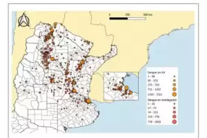 El mapa del dengue en la Argentina: Catamarca entre los distritos ms afectados