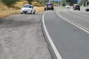 Motociclista result herida tras un accidente vial en Ruta N1