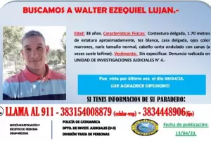 Buscan intensamente a un hombre de 38 aos