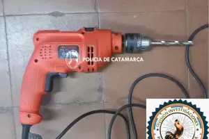 Recuperan taladro sustrado de una obra en construccin