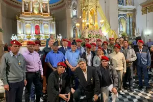 Integrantes de las Fuerzas de Seguridad honraron a la Virgen del Valle