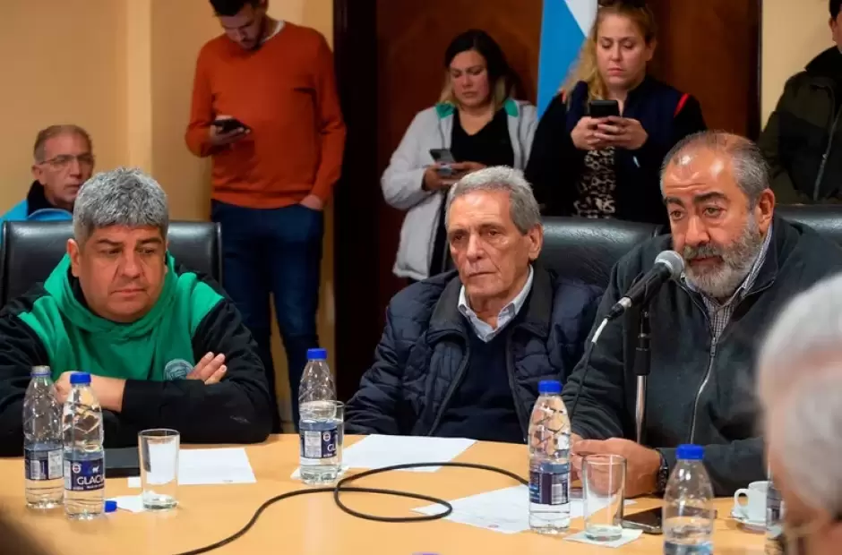 Pablo Moyano, Carlos Acua y Hctor Daer, lderes de la CGT