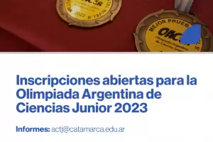 Abren inscripciones para la Olimpiada Argentina de Ciencias Junior 2023