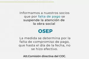 El Crculo Odontolgico de Catamarca inform que ya no atender con OSEP y causa preocupacin en los afiliados