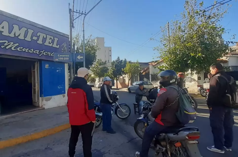 Reclamo de Tramitel - Foto Mauricio Espinoza