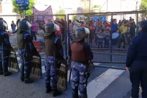 Otra vez corte de calle por manifestacin frente a la Cmara Penal n1