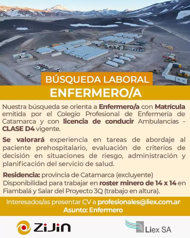 oferta laboral. zijin