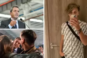 El hijo de Sergio Massa reaccion ante la posible candidatura de su padre: "Si se sube, lo mato"