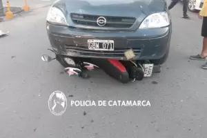 Dos motociclistas resultaron heridos tras un tremendo siniestro vial
