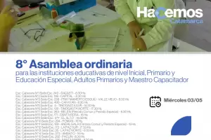 8 Asamblea ordinaria de nivel Inicial, Primario y Educacin Especial, Adultos Primarios y Maestro Capacitador