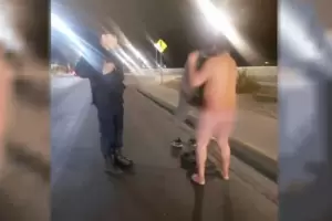 Chubut: Lo detuvieron por caminar desnudo en plena va pblica