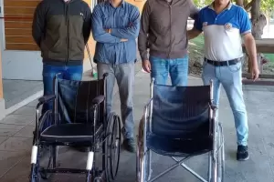 Alumnos de la EPET n 4 de Andalgal arreglaron sillas de rueda para un hogar de ancianos