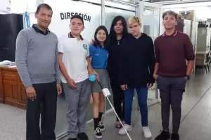Alumnos de la EPET N 7 hicieron un nuevo dispositivo para personas ciegas