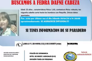 Intensa bsqueda de una joven de 22 aos