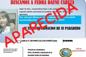 Encontraron a Fedra, la joven de 22 aos