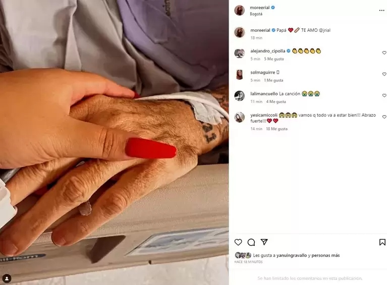 Morena Rial le dedicó un tierno posteo a su papá. (Foto: Captura Instagram /moreerial)