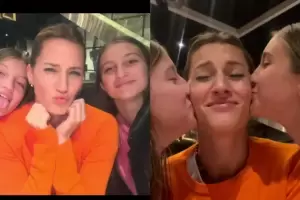 Viciconte cumpli aos y lo festej con Fabin Cubero y las tres hijas: A pura risa