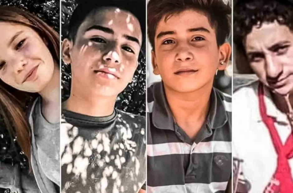Los cuatro jvenes fallecidos en la tragedia