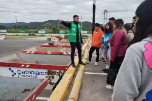 Estudiantes de la Secundaria N5 conocieron el Punto Giro de la Capital