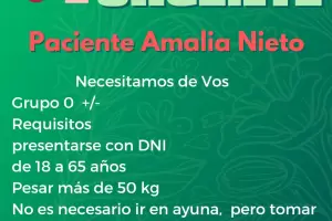 Urgente pedido de donantes de sangre para paciente catamarquea