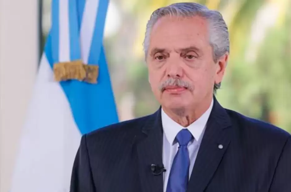 Alberto Fernndez en cadena nacional