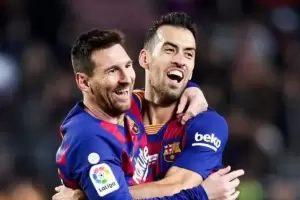 Messi le mand su apoyo a Busquets tras el anuncio de su salida del Barcelona