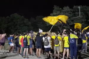 Club Catamarca Rugby realiza "banderazo" en rechazo a sancin de Unin Andina